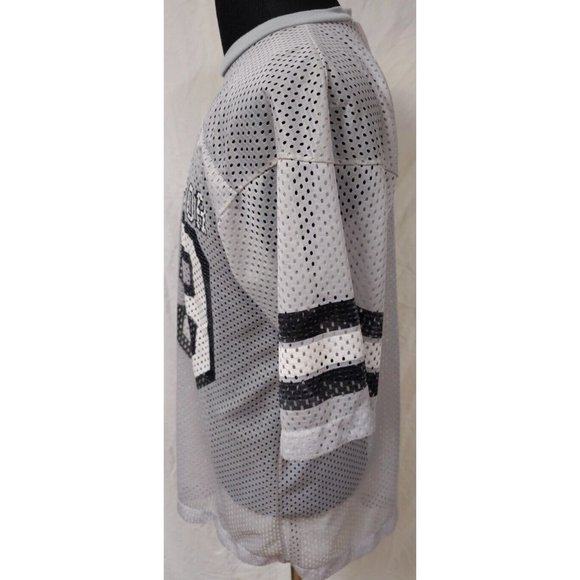 Vintage  MACGREGOR #89 Large Grey Practice Perforated Football NFL Jersey - Picture 5 of 10